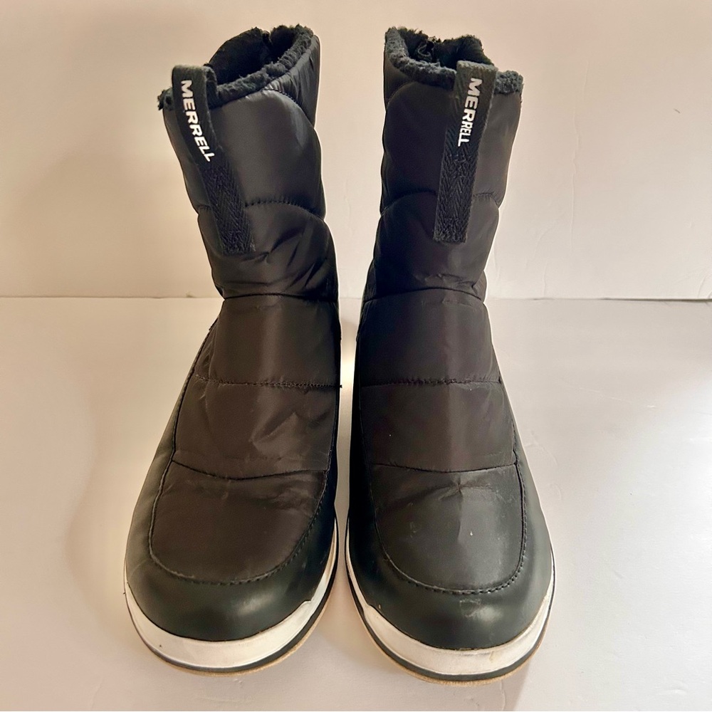 Merrell Snowcreek Mid Zip Cozy Polar Waterproof Winter Boots Black Womens 10 - Picture 4 of 14